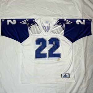 Vintage 1993 Dallas Cowboys Emmitt Smith Apex One Football Jersey Size Large